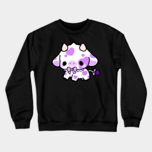 Lavander cow Crewneck Sweatshirt